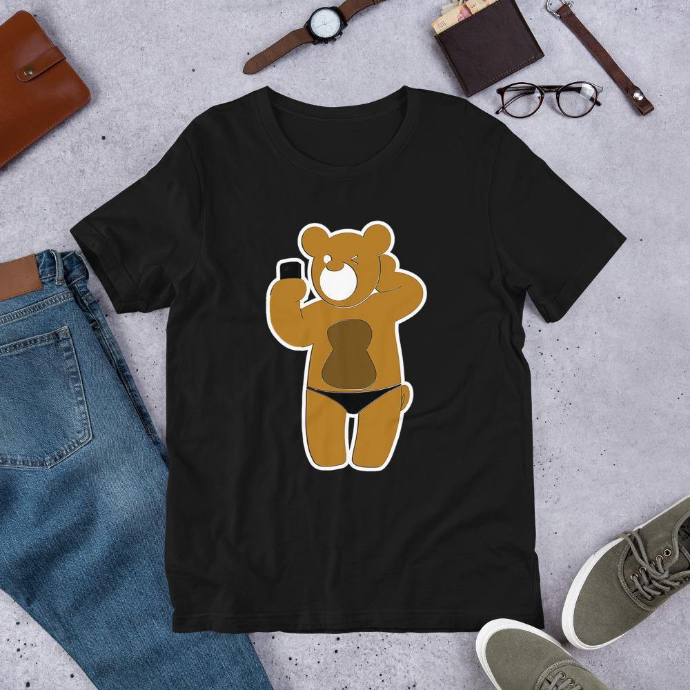 Bear Selfie Black Chuscle Clothing